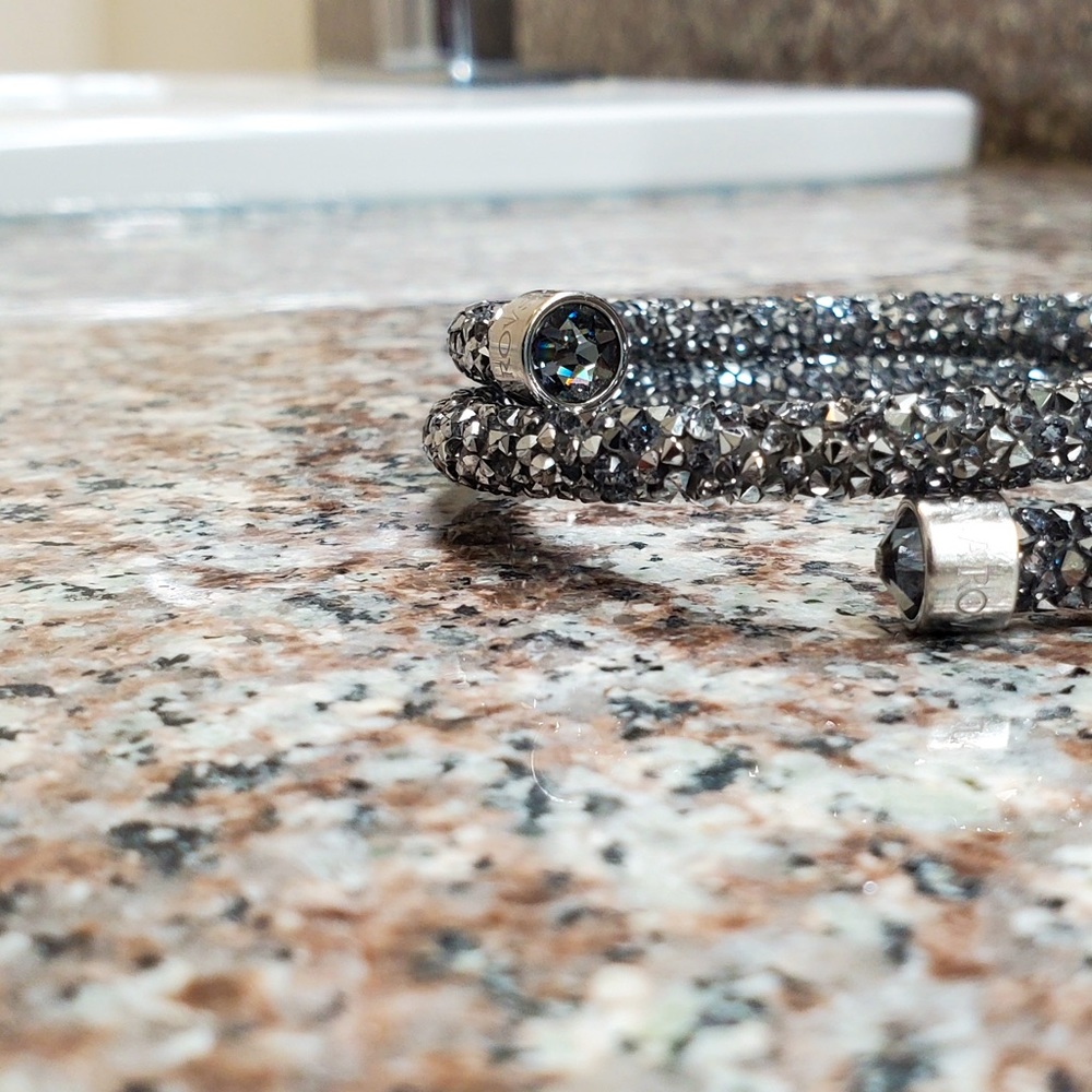 Jewelry Swarovski® Multi-Colored Crystaldust Wrap Bangle Bracelet